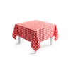 Toalha Xadrez Vermelha p/ Mesa 4 Lugares
